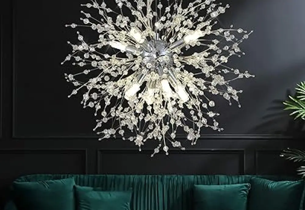 crystal ball chandelier lighting fixture